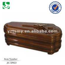 caixão de madeira Europeia artesanal JS-SP023